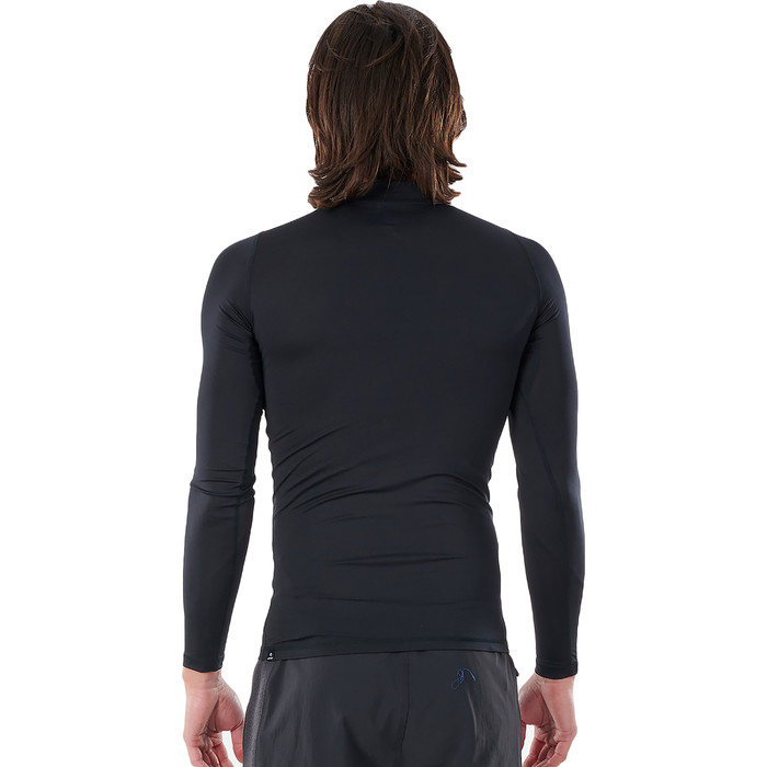 2022 Rip Curl Men Corps Long Sleeve UV Rash Vest WLE3QM - Black
